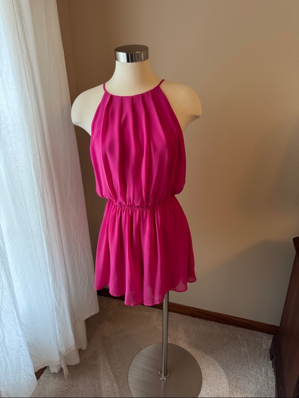 Lush Bright Fuchsia Romper